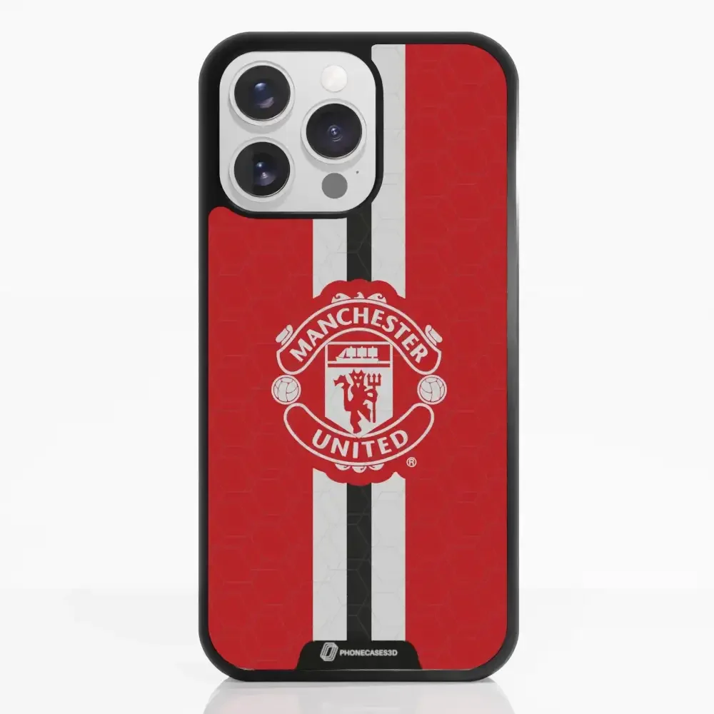 Manchester United Official 3D Phone Case Design vertical stripe - Image 24
