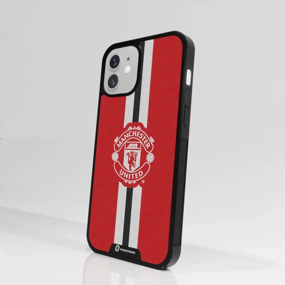 Manchester United Official 3D Phone Case Design vertical stripe - Image 74