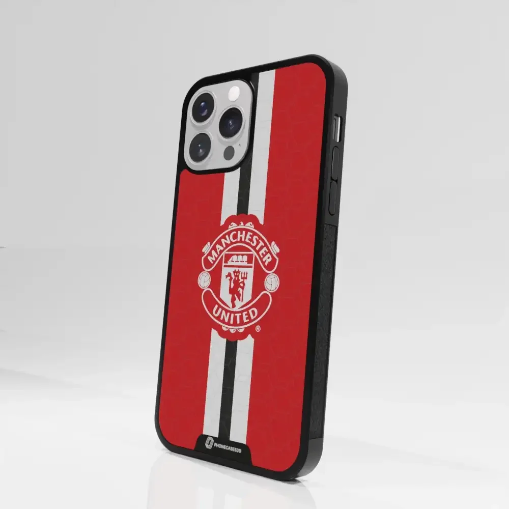 Manchester United Official 3D Phone Case Design vertical stripe - Image 81