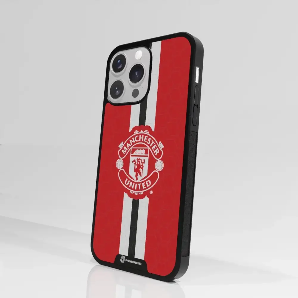 Manchester United Official 3D Phone Case Design vertical stripe - Image 85