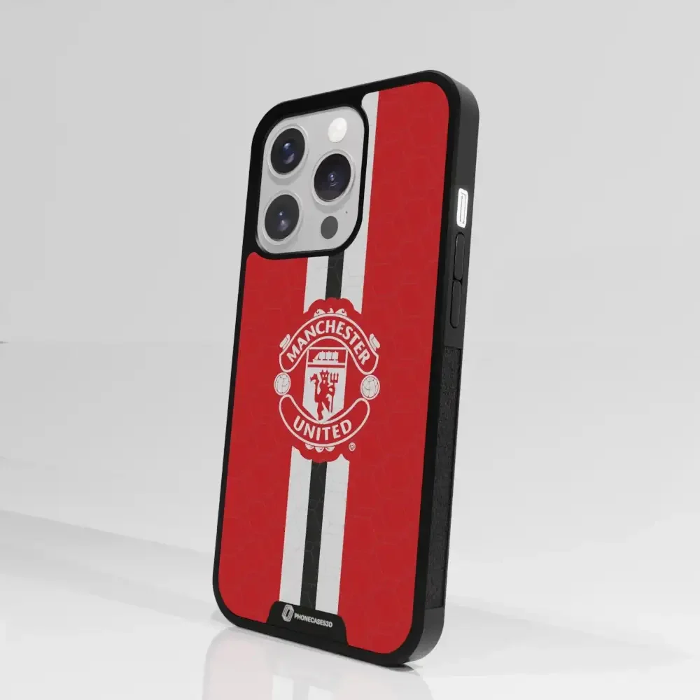 Manchester United Official 3D Phone Case Design vertical stripe - Image 88