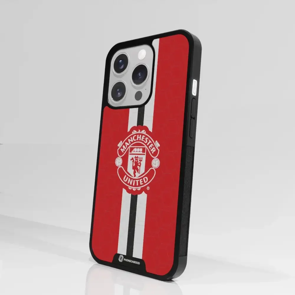 Manchester United Official 3D Phone Case Design vertical stripe - Image 93