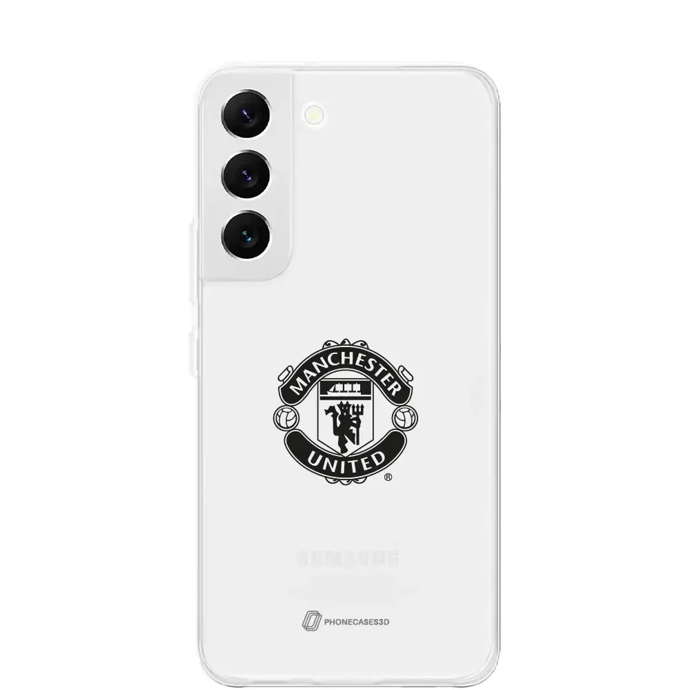 Manchester United Official Clear Phone Case vertical black shield - Image 29