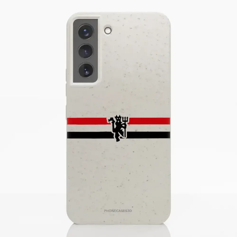 Manchester United Official Compostable Phone Case diagonal stripes & devil - Image 28