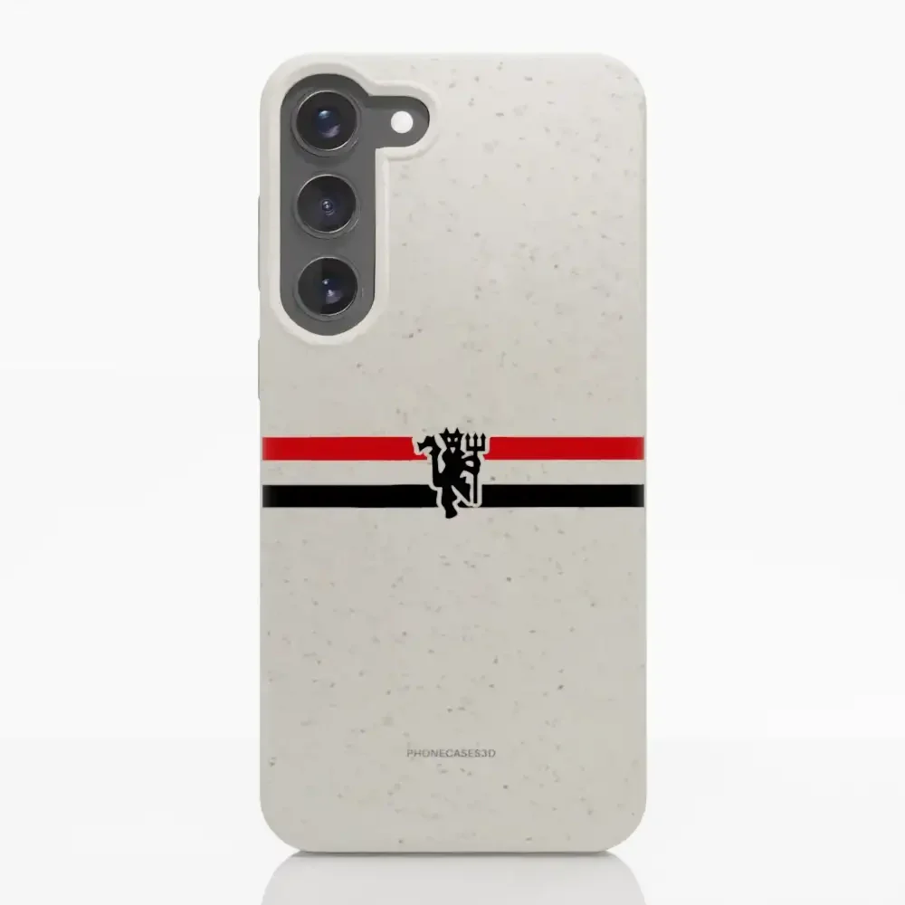 Manchester United Official Compostable Phone Case diagonal stripes & devil - Image 30