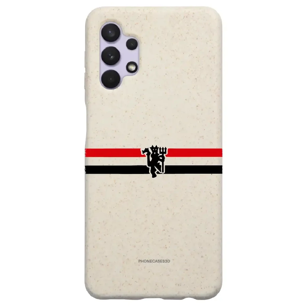 Manchester United Official Compostable Phone Case diagonal stripes & devil - Image 39