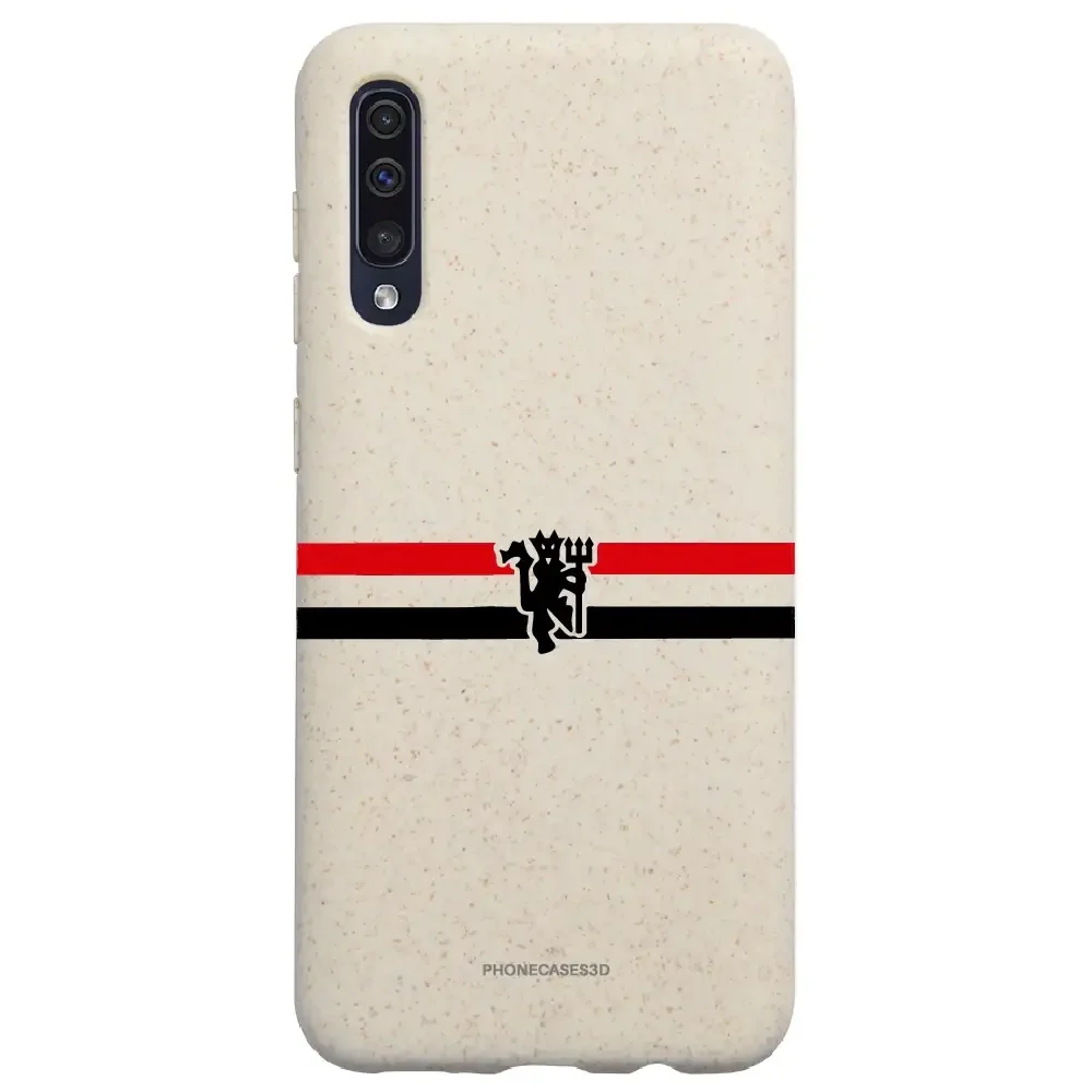 Manchester United Official Compostable Phone Case diagonal stripes & devil - Image 40