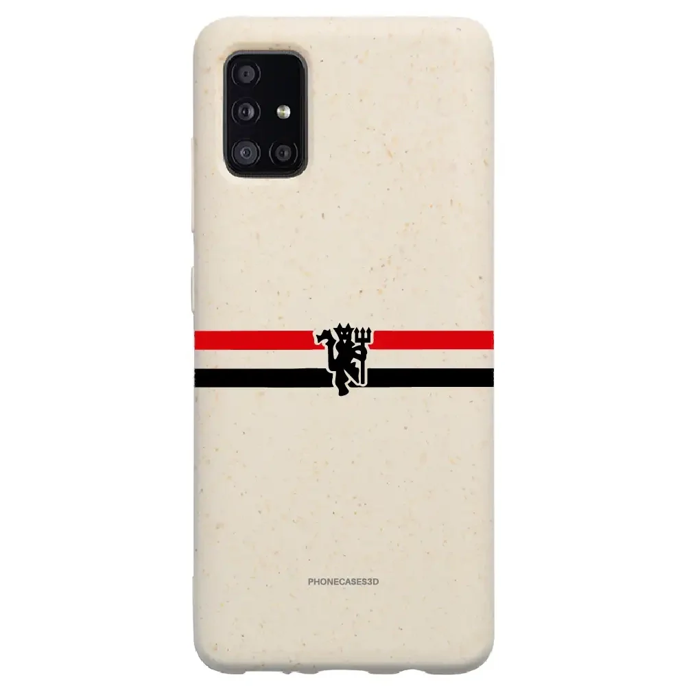 Manchester United Official Compostable Phone Case diagonal stripes & devil - Image 41