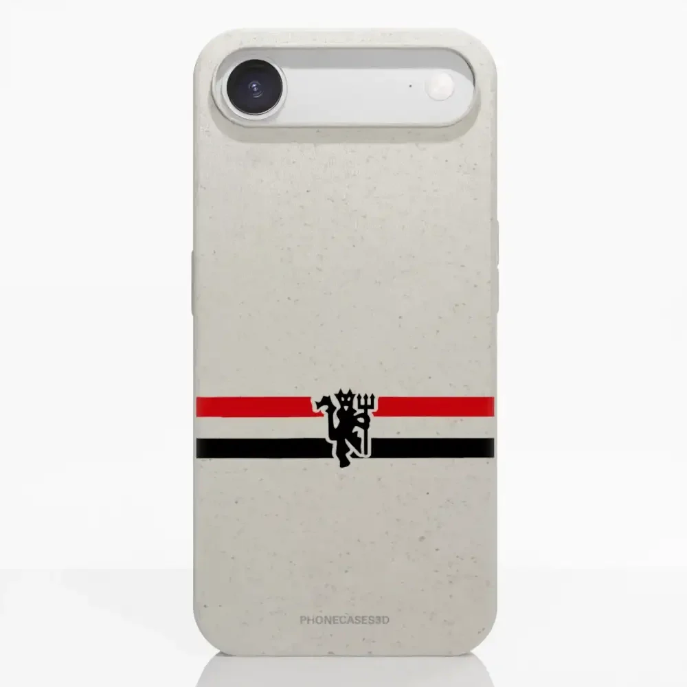 Manchester United Official Compostable Phone Case diagonal stripes & devil - Image 85