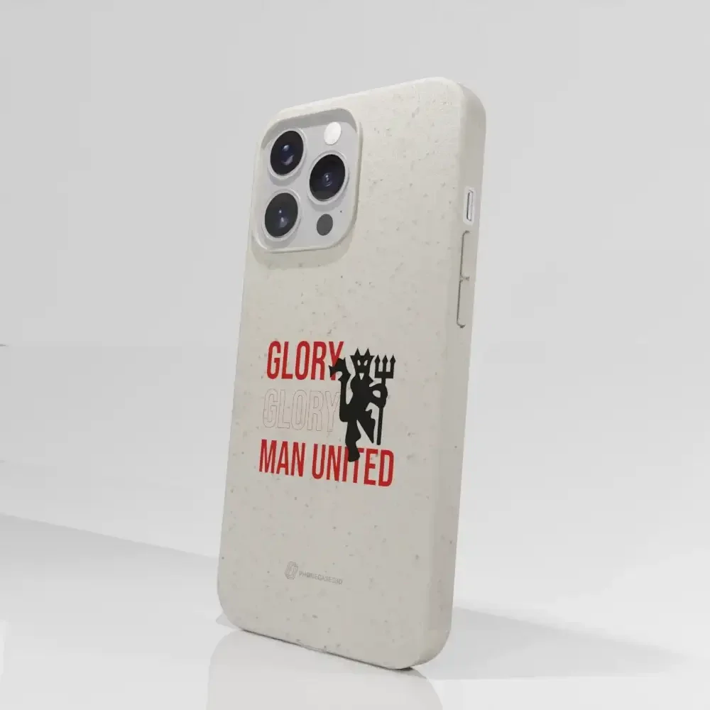 Manchester United Official Compostable Phone Case Slogan & Devil - Image 52