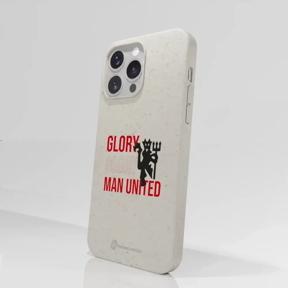 Manchester United Official Compostable Phone Case Slogan & Devil - Image 61