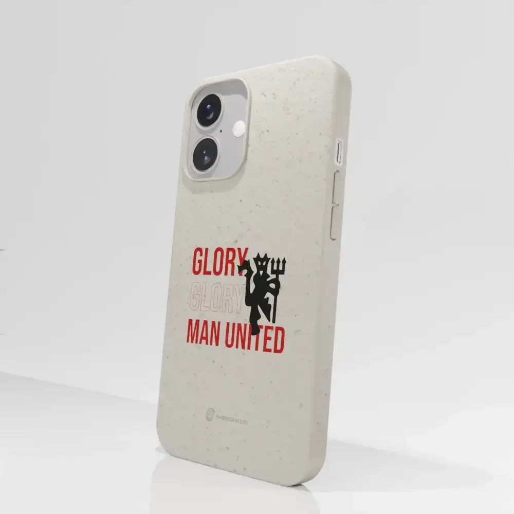 Manchester United Official Compostable Phone Case Slogan & Devil - Image 62