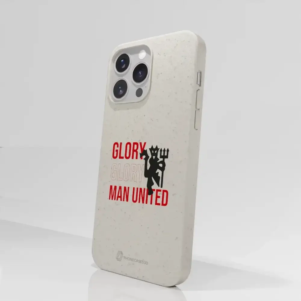 Manchester United Official Compostable Phone Case Slogan & Devil - Image 66