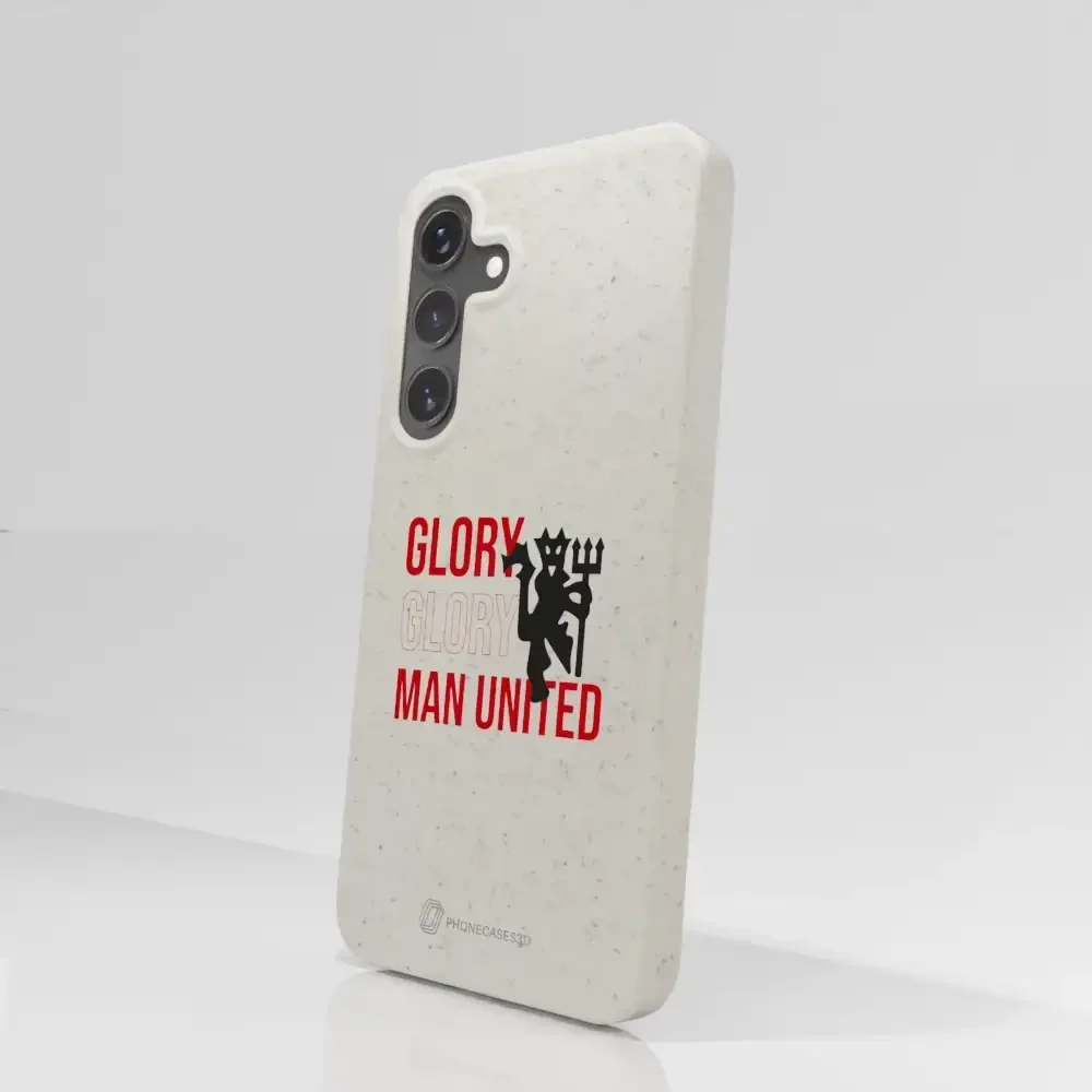 Manchester United Official Compostable Phone Case Slogan & Devil - Image 77
