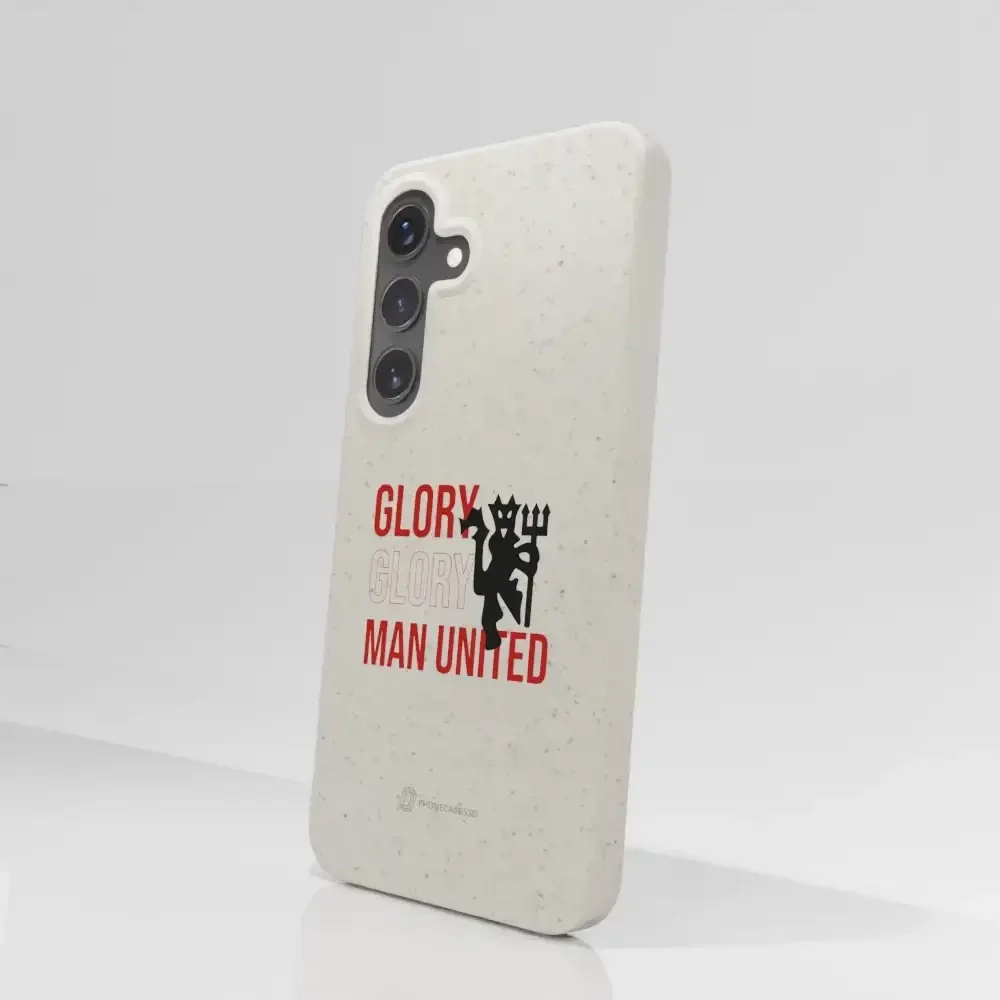 Manchester United Official Compostable Phone Case Slogan & Devil - Image 79
