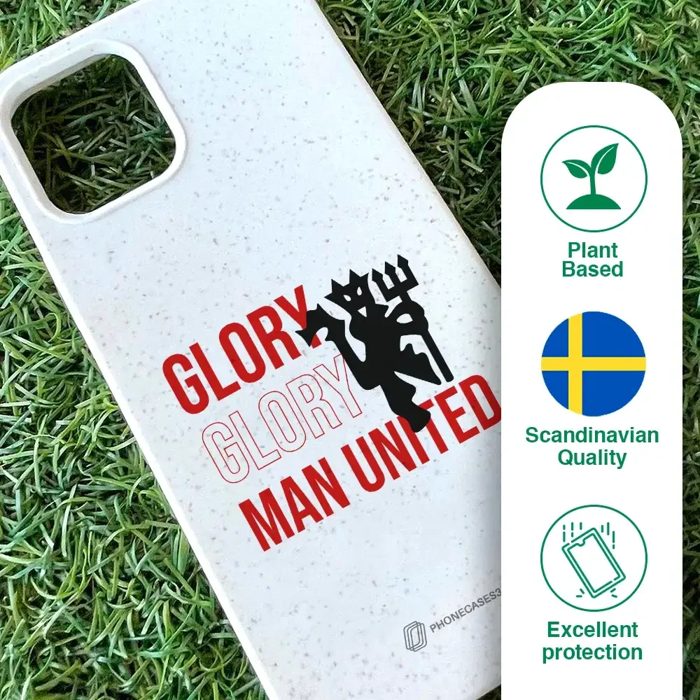 Manchester United Official Compostable Phone Case Slogan & Devil - Image 83
