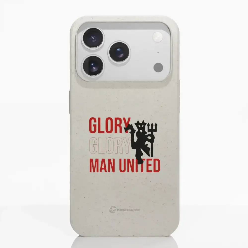 Manchester United Official Compostable Phone Case Slogan & Devil - Image 86