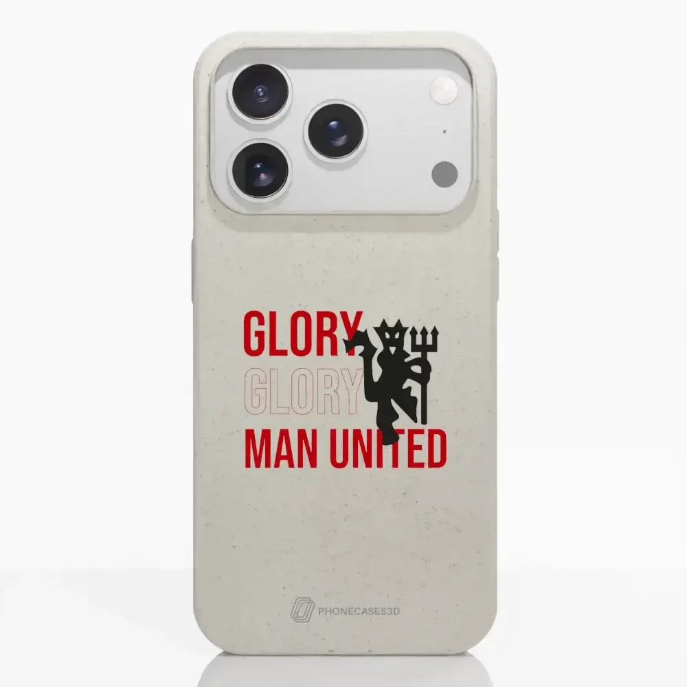 Manchester United Official Compostable Phone Case Slogan & Devil - Image 87