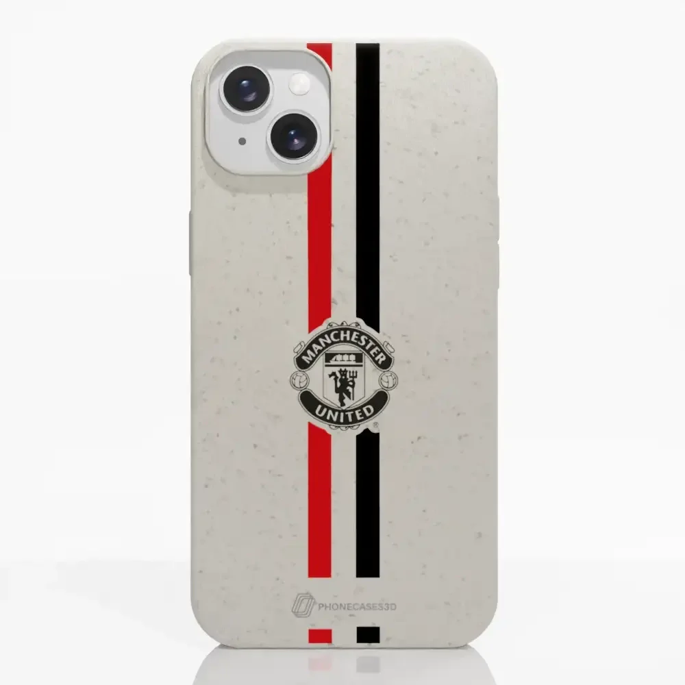 Manchester United Official Compostable Phone Case vertical stripes & shield - Image 11