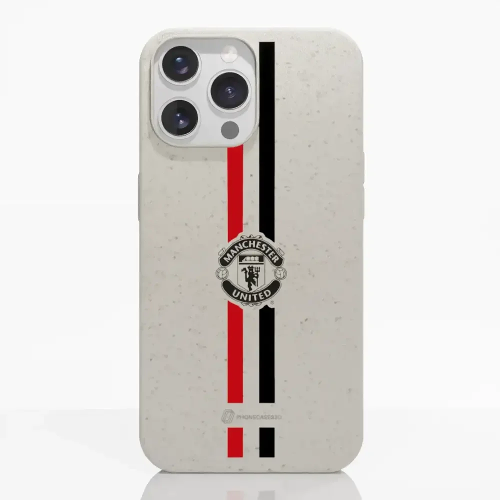 Manchester United Official Compostable Phone Case vertical stripes & shield - Image 12