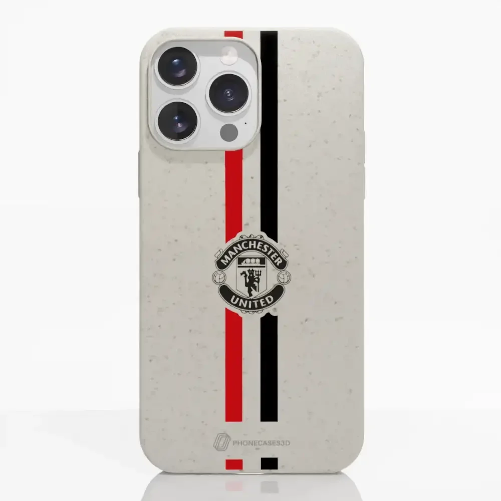 Manchester United Official Compostable Phone Case vertical stripes & shield - Image 13