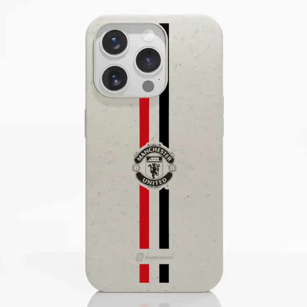 Manchester United Official Compostable Phone Case vertical stripes & shield - Image 16