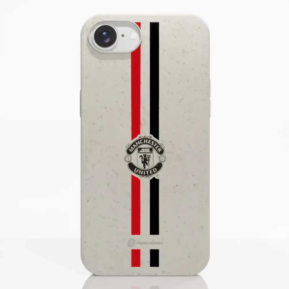 Manchester United Official Compostable Phone Case vertical stripes & shield - Image 19