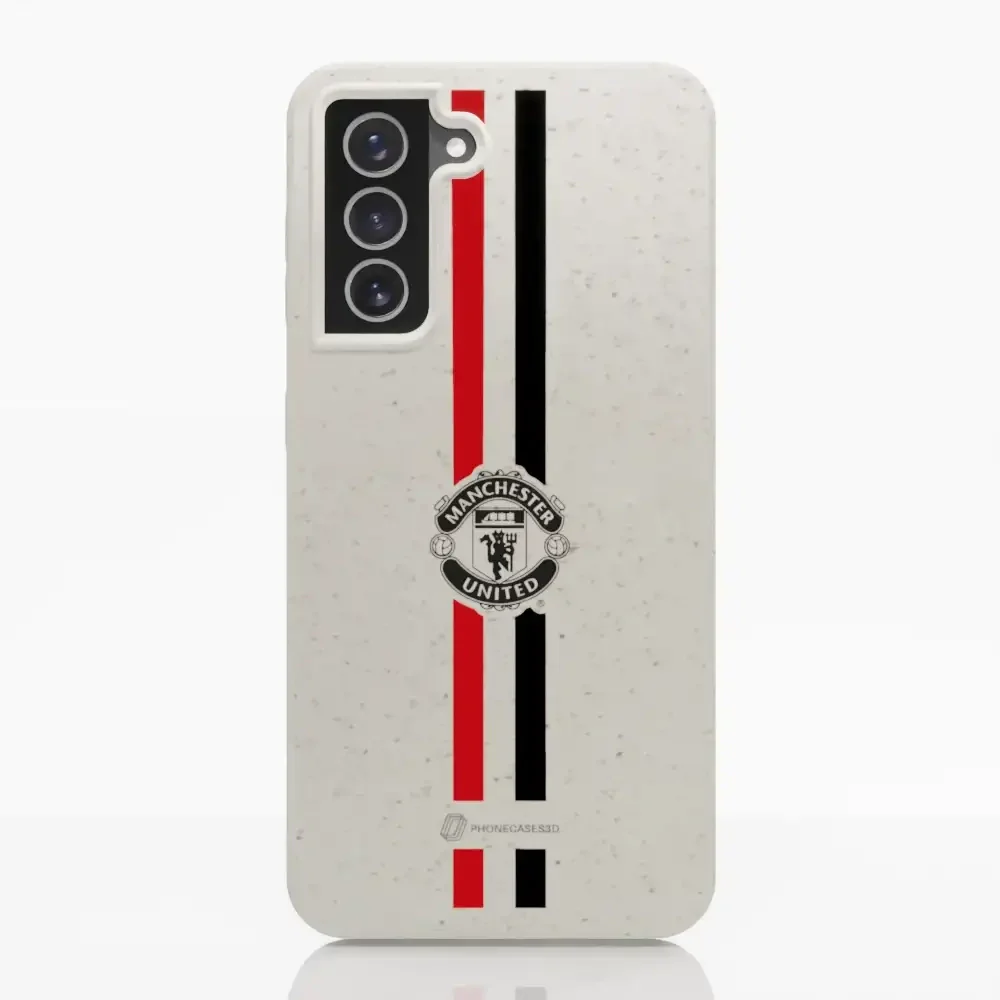 Manchester United Official Compostable Phone Case vertical stripes & shield - Image 24