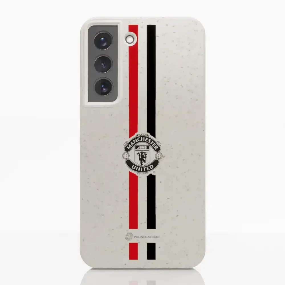 Manchester United Official Compostable Phone Case vertical stripes & shield - Image 27