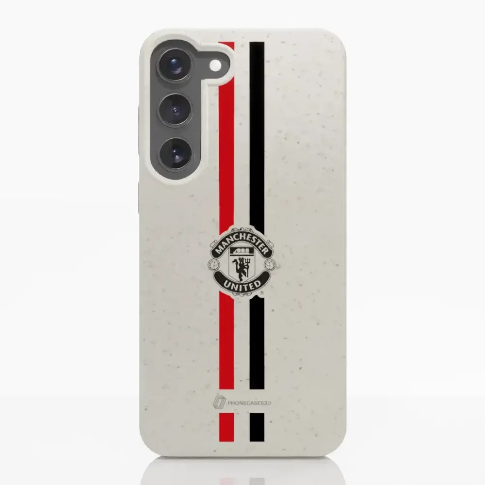 Manchester United Official Compostable Phone Case vertical stripes & shield - Image 30