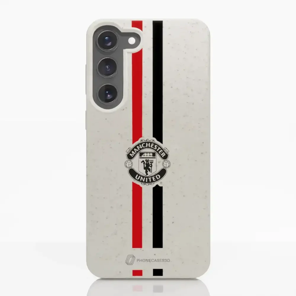 Manchester United Official Compostable Phone Case vertical stripes & shield - Image 31