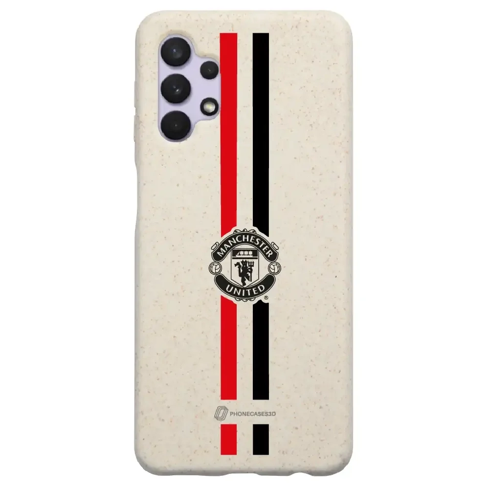 Manchester United Official Compostable Phone Case vertical stripes & shield - Image 39