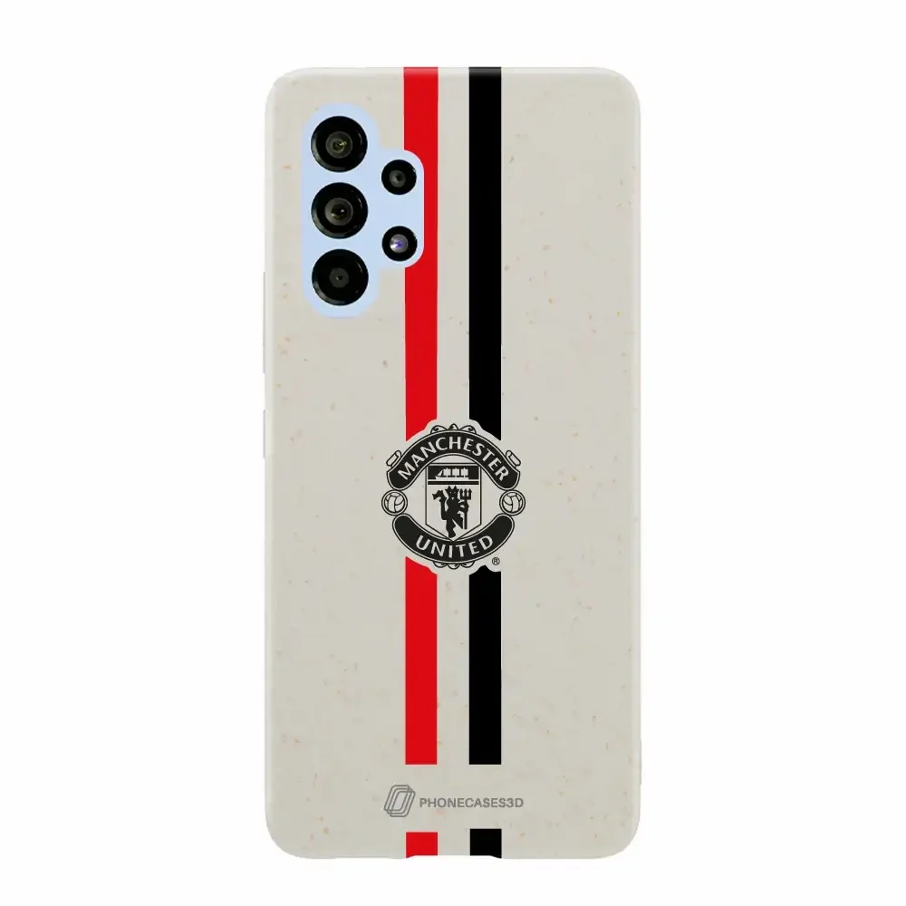 Manchester United Official Compostable Phone Case vertical stripes & shield - Image 43