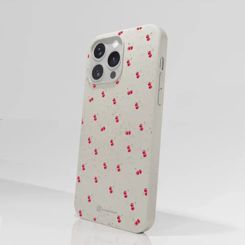 Martine Halvorsen Official Compostable Phone Case Design Cherries - Image 61