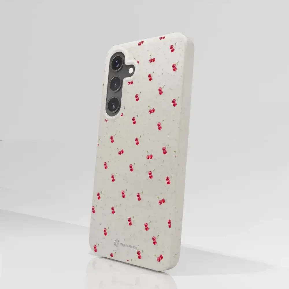 Martine Halvorsen Official Compostable Phone Case Design Cherries - Image 77