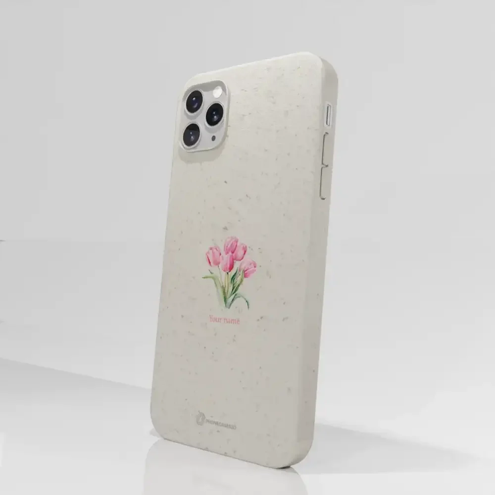 Martine Halvorsen Official Compostable Phone Case Design Tulips + Name - Image 47