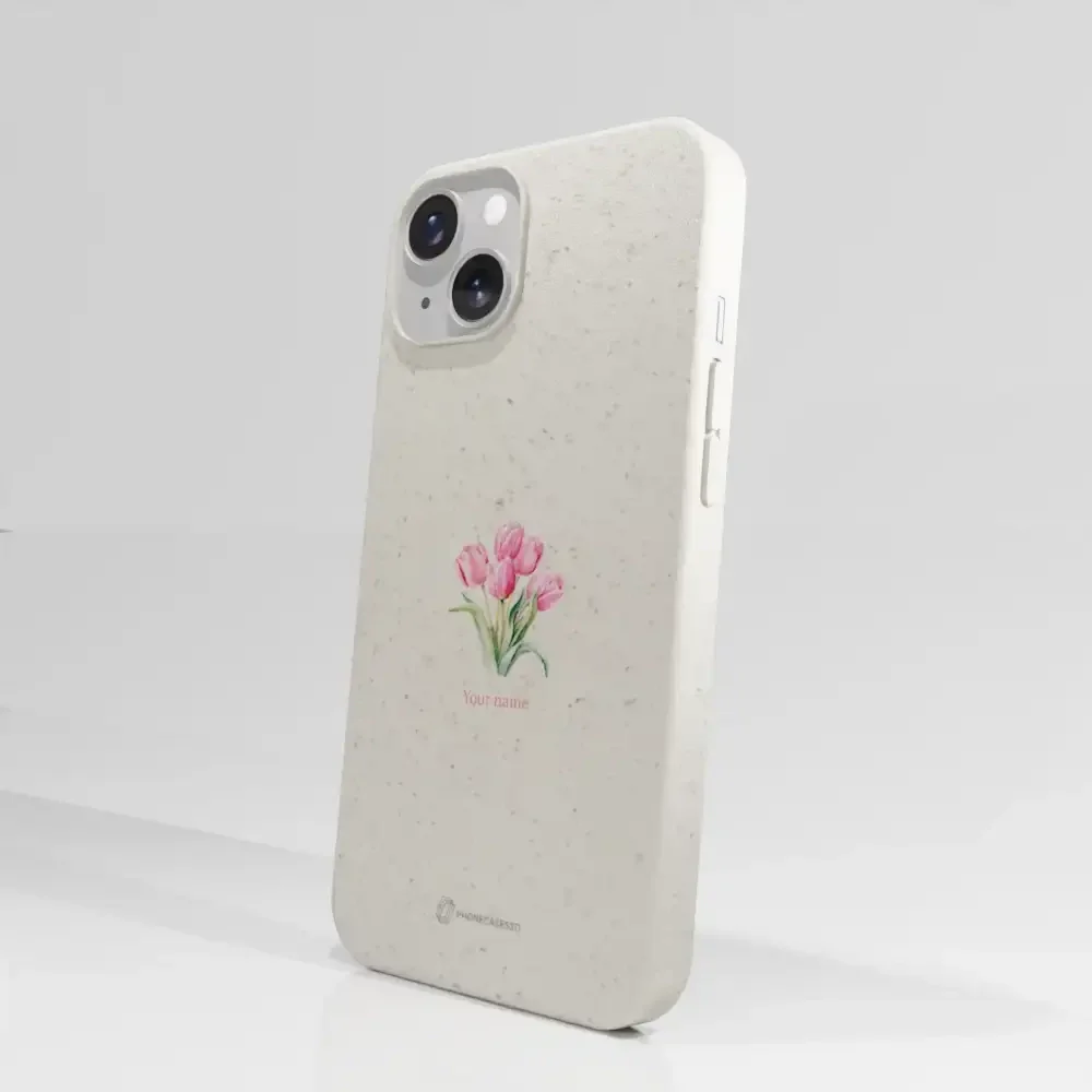Martine Halvorsen Official Compostable Phone Case Design Tulips + Name - Image 54