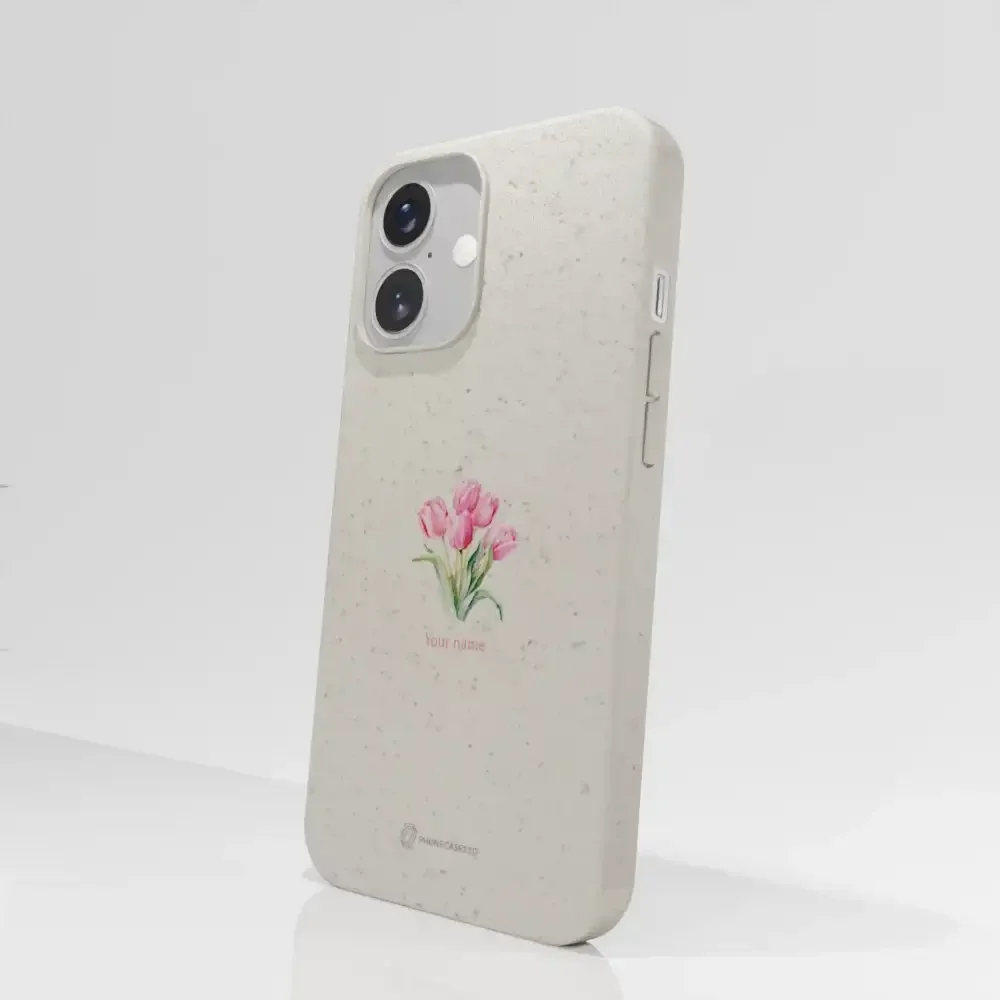 Martine Halvorsen Official Compostable Phone Case Design Tulips + Name - Image 62