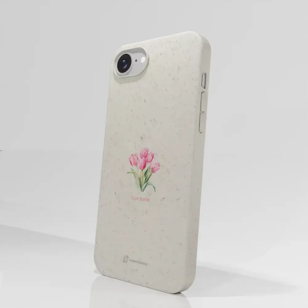 Martine Halvorsen Official Compostable Phone Case Design Tulips + Name - Image 63