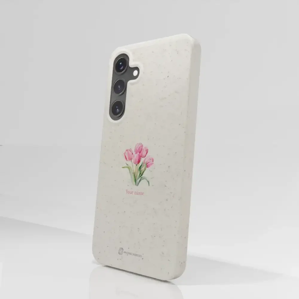 Martine Halvorsen Official Compostable Phone Case Design Tulips + Name - Image 77