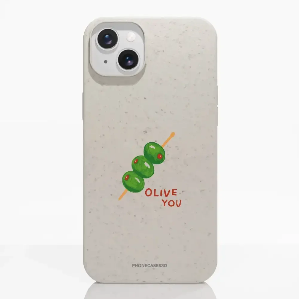 Martine Halvorsen Official Compostable Phone Case ´Olive You´ - Image 11
