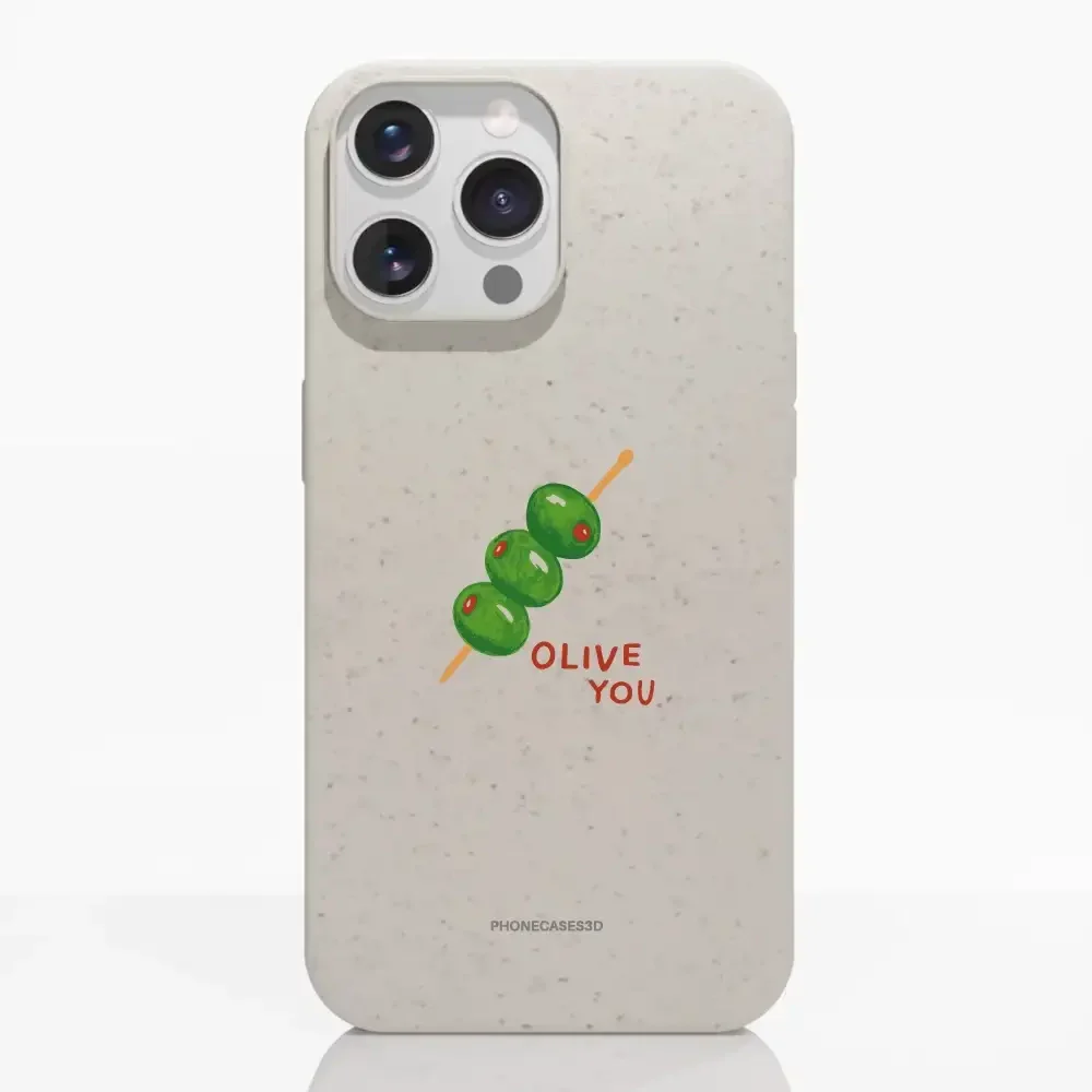 Martine Halvorsen Official Compostable Phone Case ´Olive You´ - Image 12