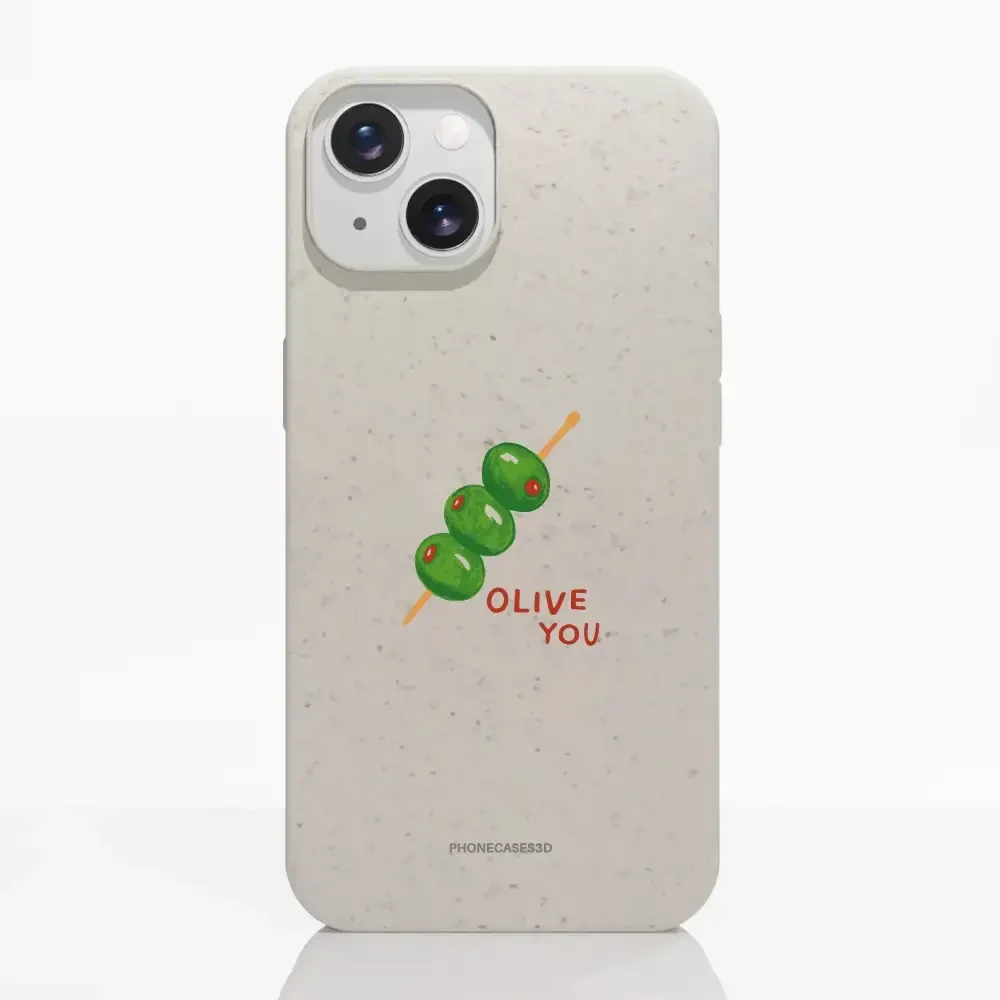 Martine Halvorsen Official Compostable Phone Case ´Olive You´ - Image 14