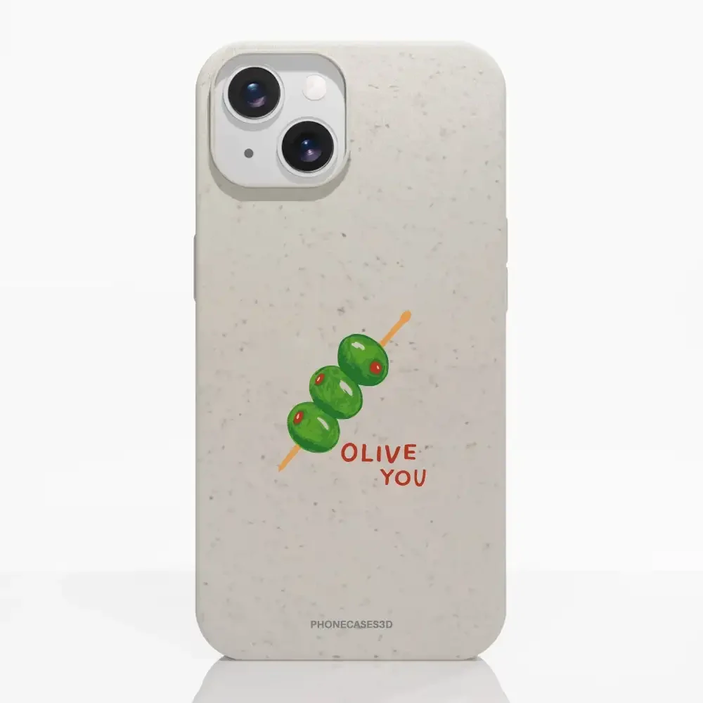 Martine Halvorsen Official Compostable Phone Case ´Olive You´ - Image 15