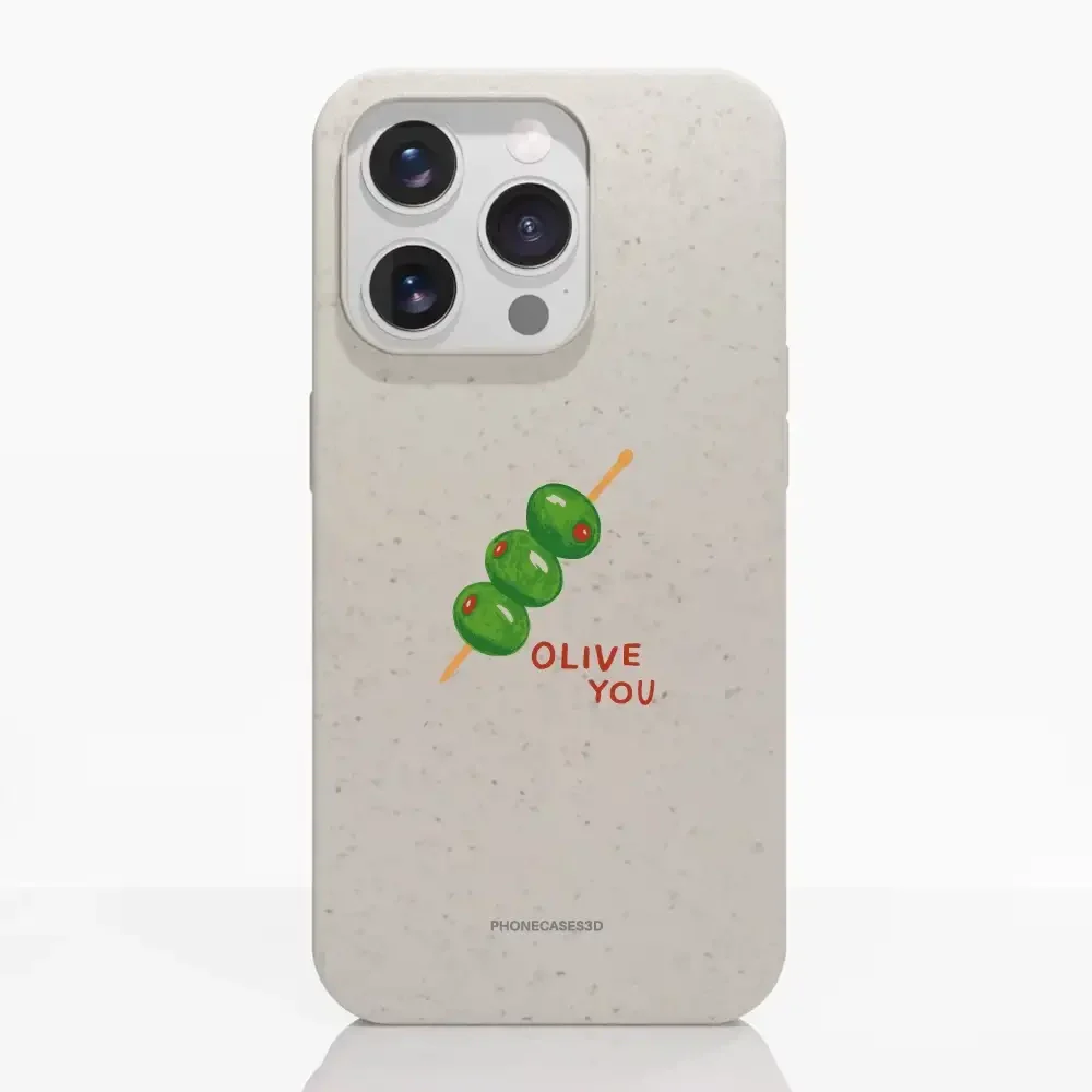 Martine Halvorsen Official Compostable Phone Case ´Olive You´ - Image 16