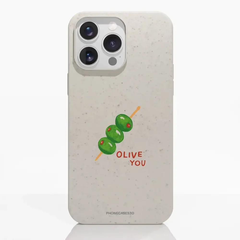 Martine Halvorsen Official Compostable Phone Case ´Olive You´ - Image 22