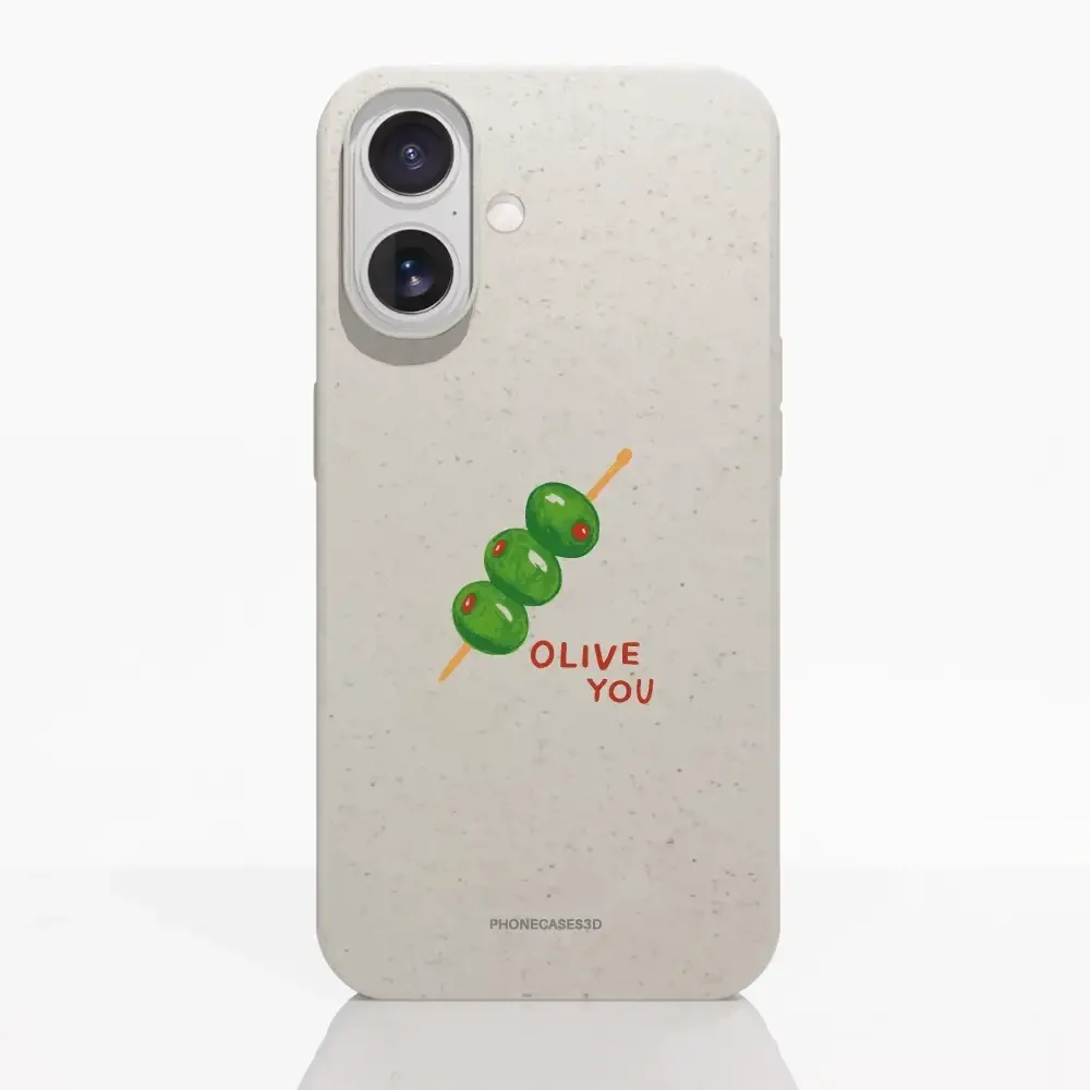 Martine Halvorsen Official Compostable Phone Case ´Olive You´ - Image 23