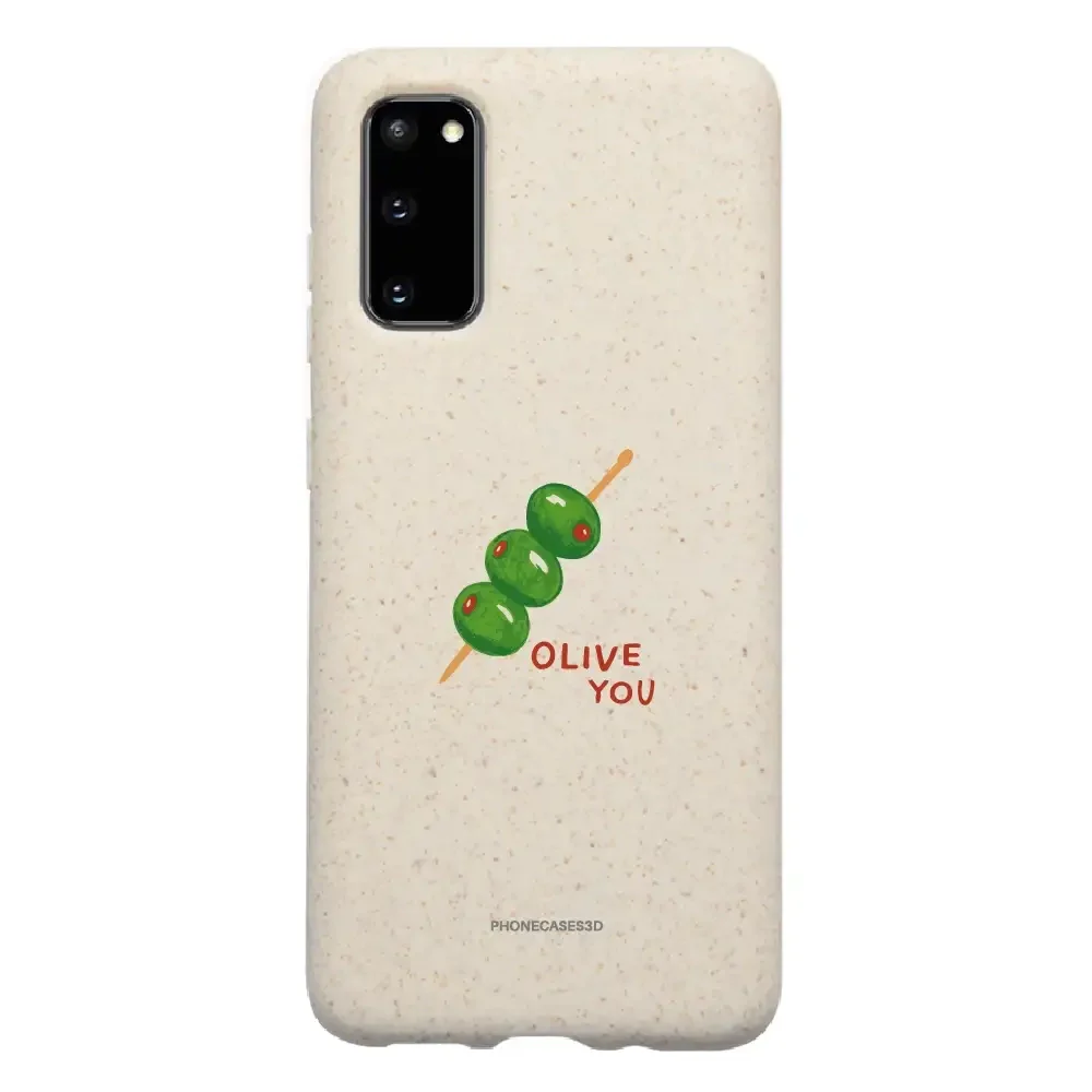 Martine Halvorsen Official Compostable Phone Case ´Olive You´ - Image 27