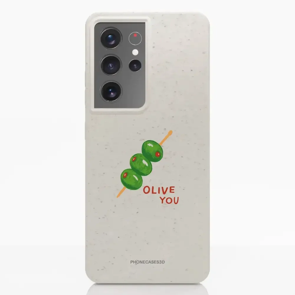 Martine Halvorsen Official Compostable Phone Case ´Olive You´ - Image 30
