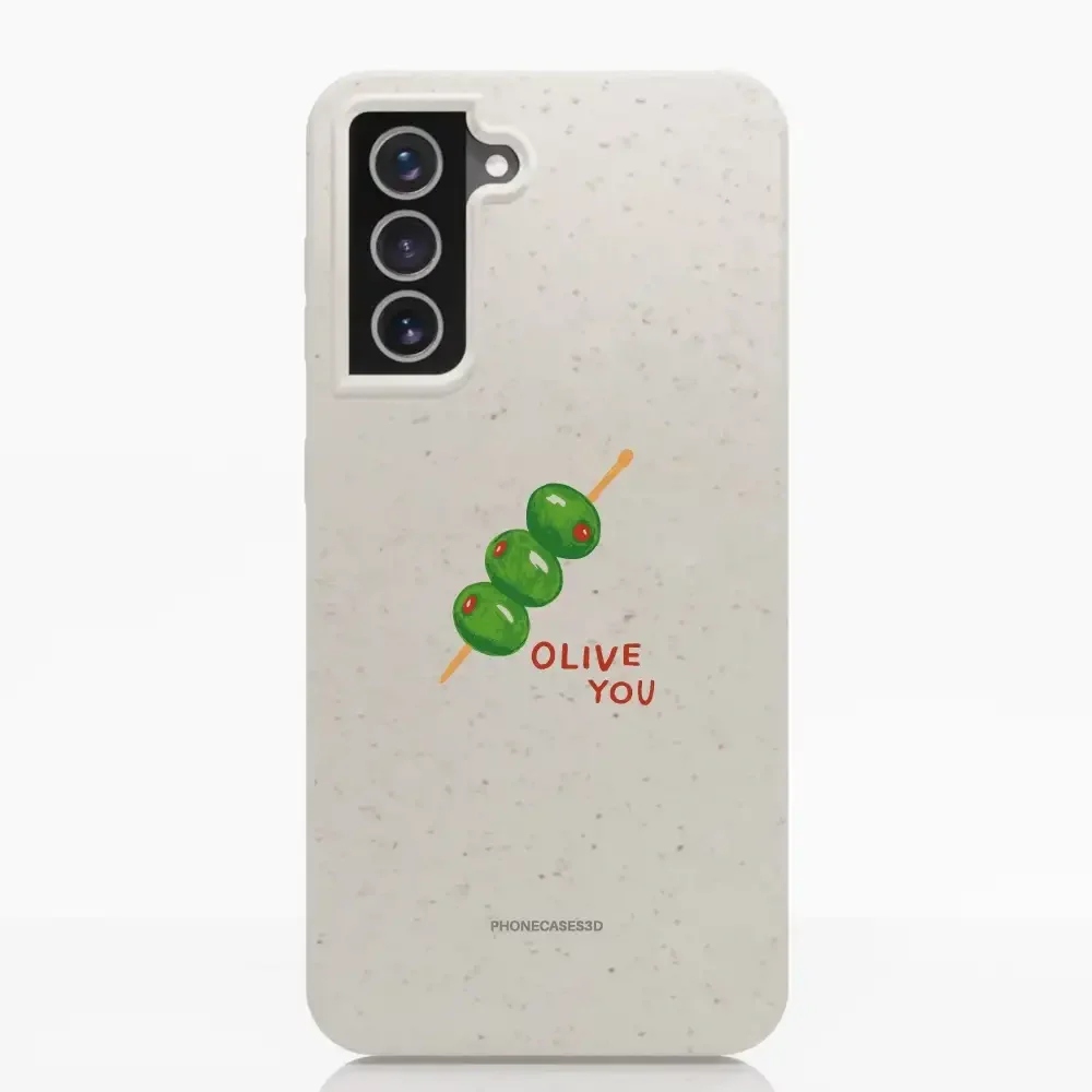 Martine Halvorsen Official Compostable Phone Case ´Olive You´ - Image 31